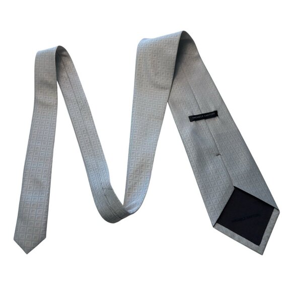 Michele Sartori Made in Italy 100% Silk Gray Tie - Picture 2 of 6